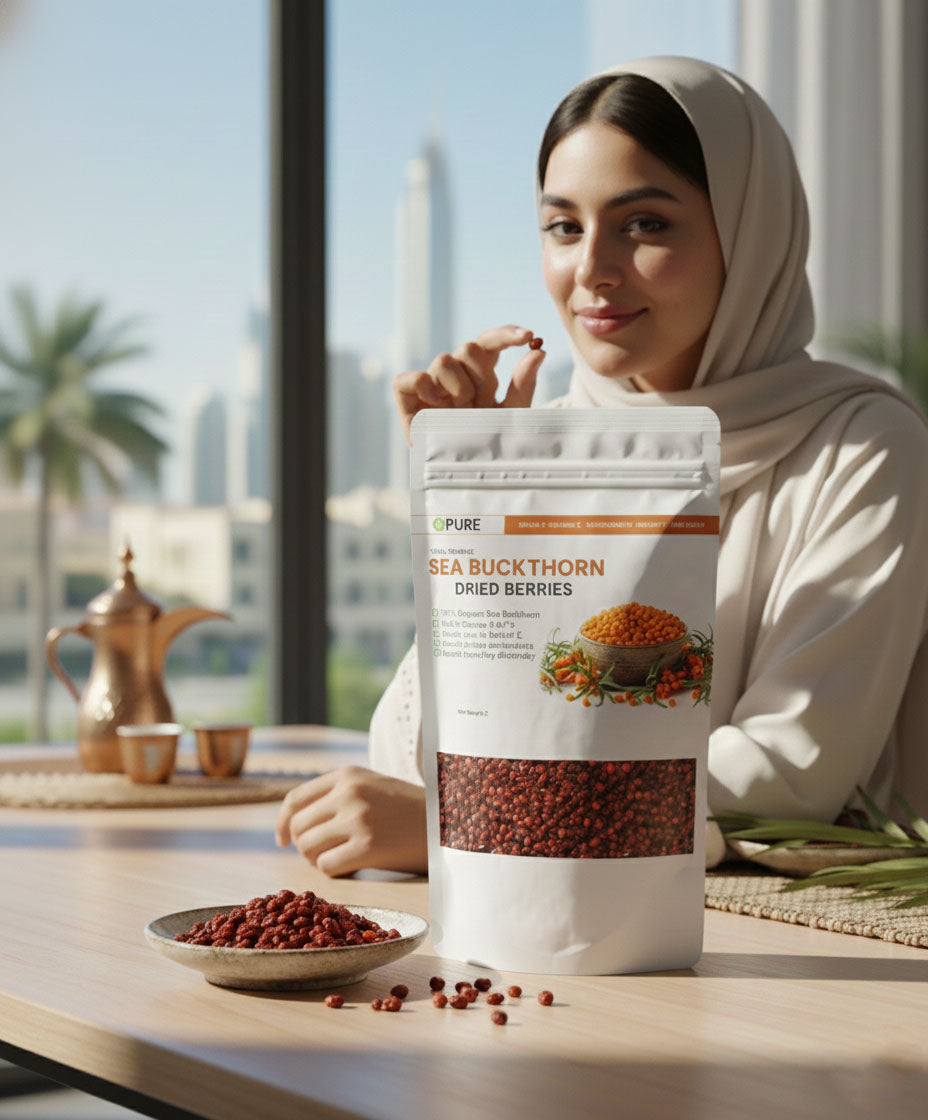 Opure Himalayan Sea Buckthorn Dried Berries – 100% Natural, Handpicked Superfruit