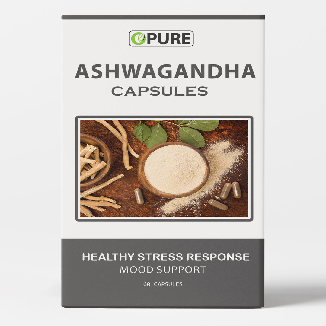 Ashwagandha Pack Of 60 Capsules & Each 500 mg | Metabolism & Stress Support – Immune Support – GMO Free & Vegan – Pack Of 60 Capsules