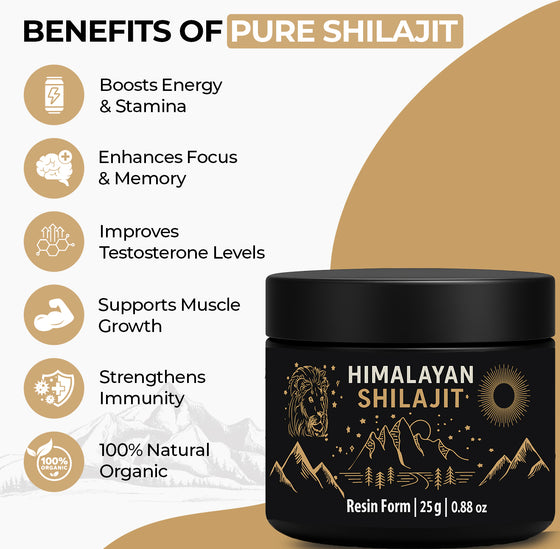 Pure Himalayan Shilajit Resin Free Spoon!