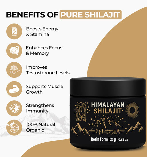 Pure Himalayan Shilajit Resin Free Spoon!