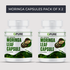 Organic Moringa capsules pack of x 2