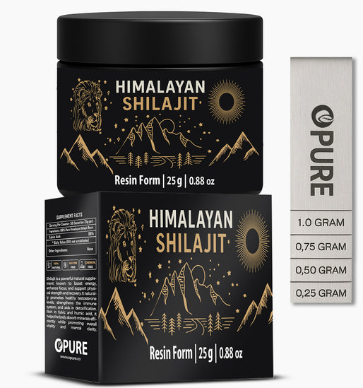 Pure Himalayan Shilajit Resin Free Spoon!