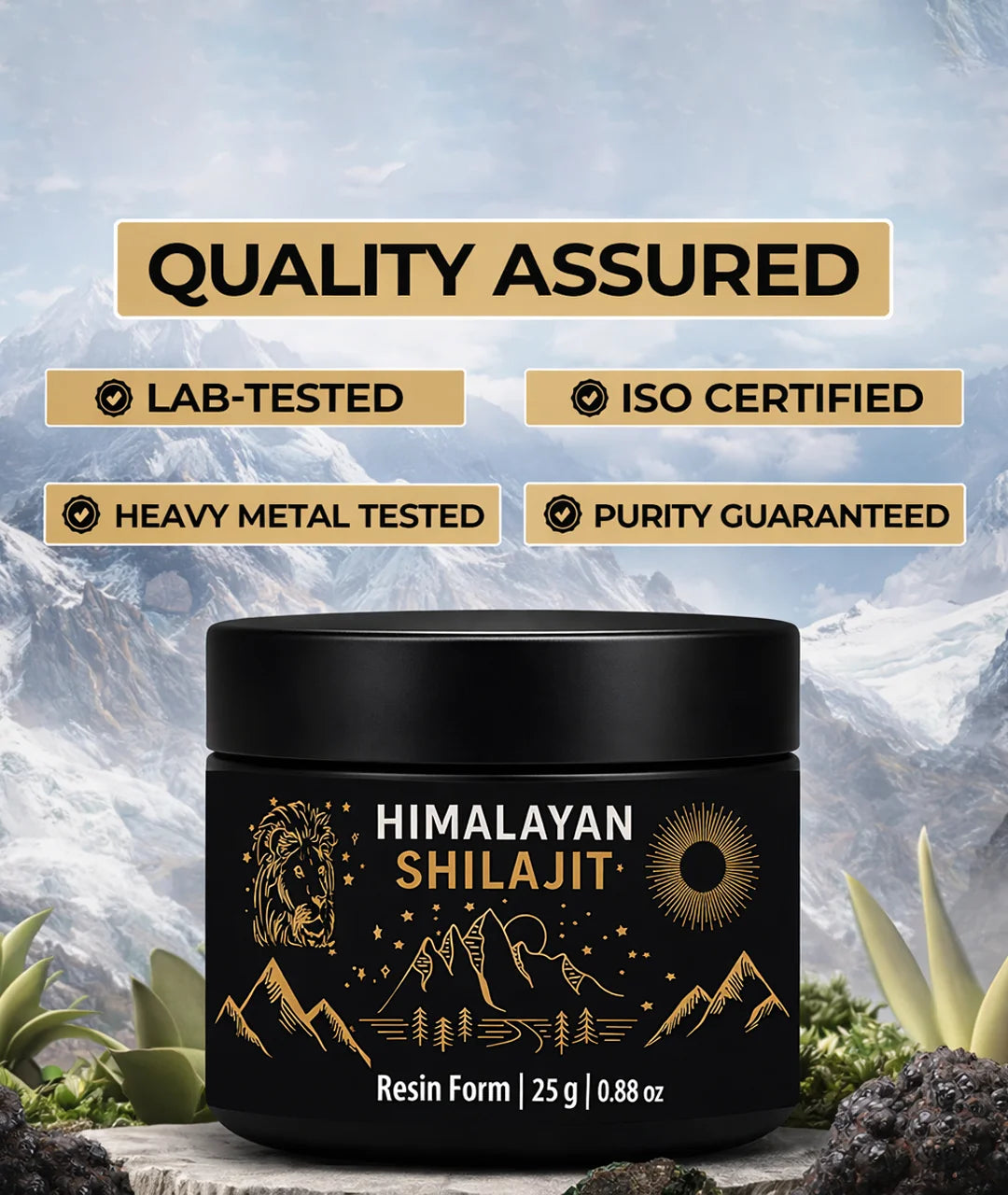 100% Pure Himalayan Shilajit Resin